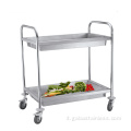 Carrello da cucina con carrello per la raccolta del bollitore a tubo tondo SS304